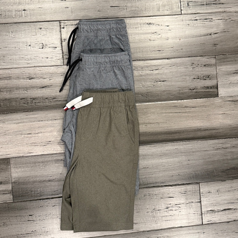 NWOT, Tommy Hilfiger Green shorts and two more grey shorts cat y jack